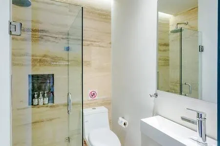 Oceanview Roof Pool With Speakeasy Cafe And Gym Plus Parking Playa del Carmen Apartment